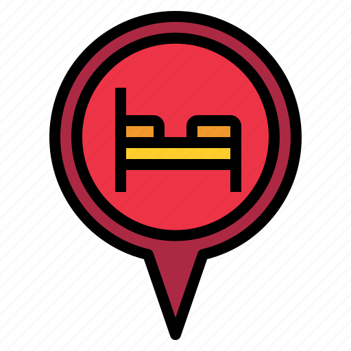 Hotel, pin icon - Download on Iconfinder on Iconfinder