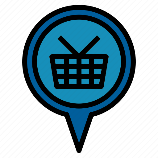 Pin, market, shopping icon - Download on Iconfinder