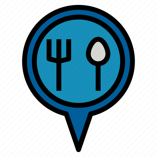 Location, pin, restaurant icon - Download on Iconfinder