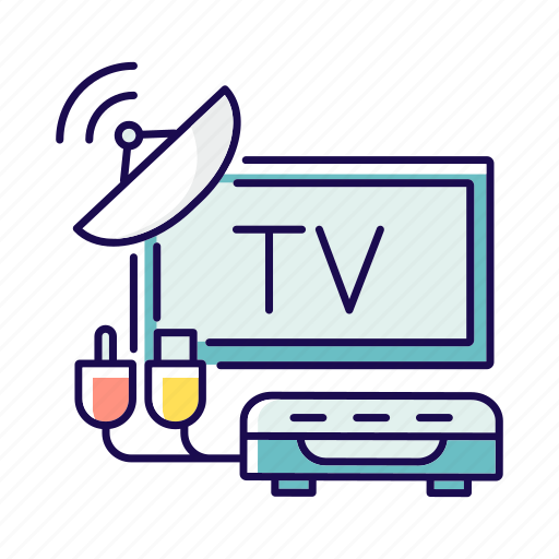 Satellite dish, television, tuner, monitor icon - Download on Iconfinder
