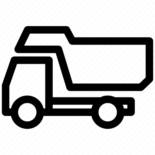 Truck, vehicle, dump, transportation, transport, construction icon - Download on Iconfinder
