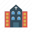 building, catholic, church, tower