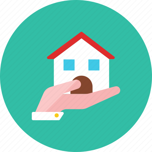 Hand, house icon - Download on Iconfinder on Iconfinder