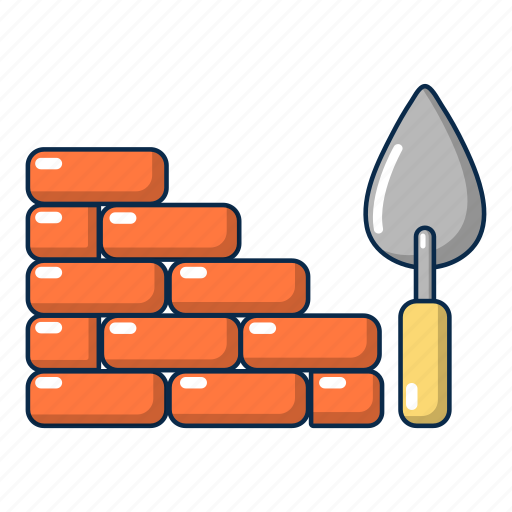 Brick, cartoon, construction, object, stone, texture, wall icon - Download on Iconfinder