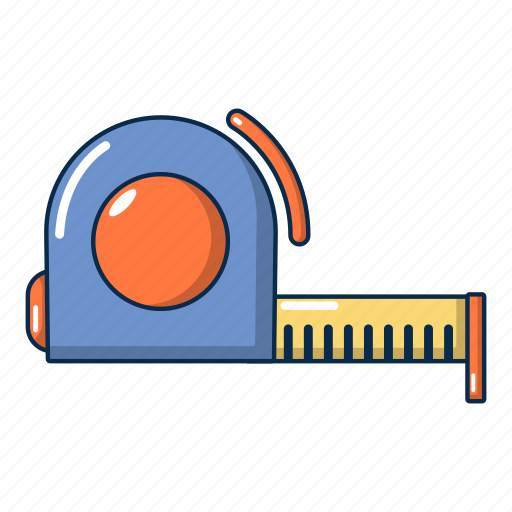 Cartoon, centimeter, construction, distance, object, roulette, tape icon - Download on Iconfinder