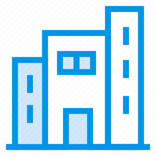 Apartment, architecture, building, commercial, estate, property, town icon - Download on Iconfinder