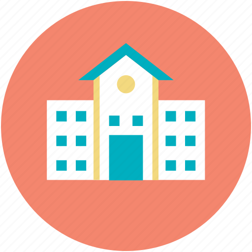Building, building exterior, campus, educational building, real estate, school icon - Download on Iconfinder