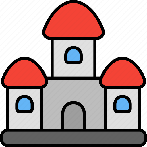 Castle, building, fortress, fantasy, medieval, tower, defense icon - Download on Iconfinder