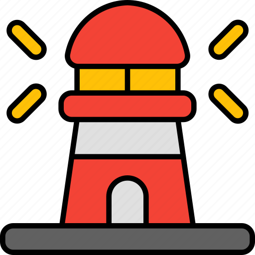 Lighthouse, building, tower, architecture, light, sea, shore icon - Download on Iconfinder