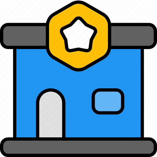 Police, station, building, prison, jail, security, department icon - Download on Iconfinder