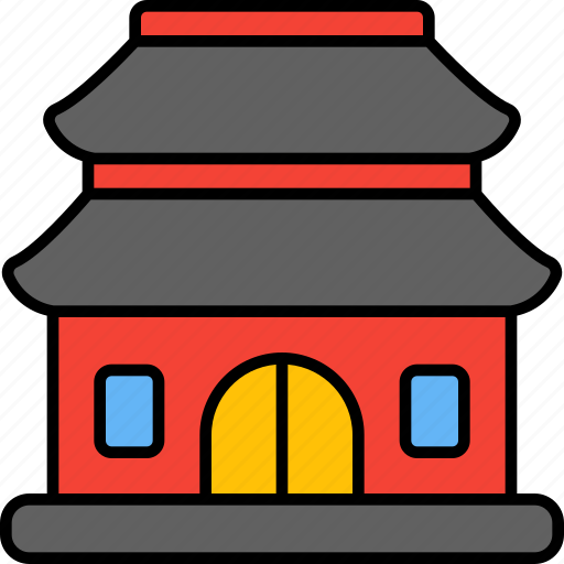 Temple, building, religion, chinese, faith, architecture, asia icon - Download on Iconfinder