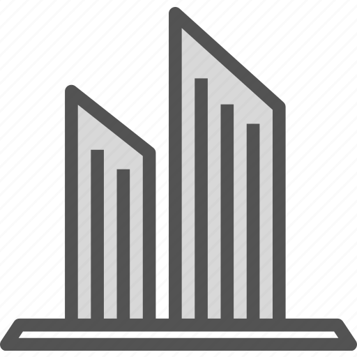 Buildings, modern, officespace, sharp, towers, twins icon - Download on Iconfinder