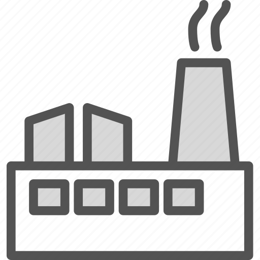 Block, factory, material, poluate, smoke icon - Download on Iconfinder