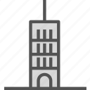 antena, buildings, signal, tower
