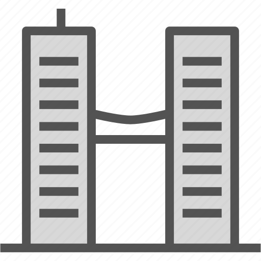Buildings, modern, officespace, twintowers icon - Download on Iconfinder
