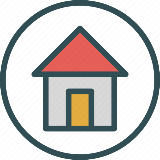 Circle, home, house icon - Download on Iconfinder