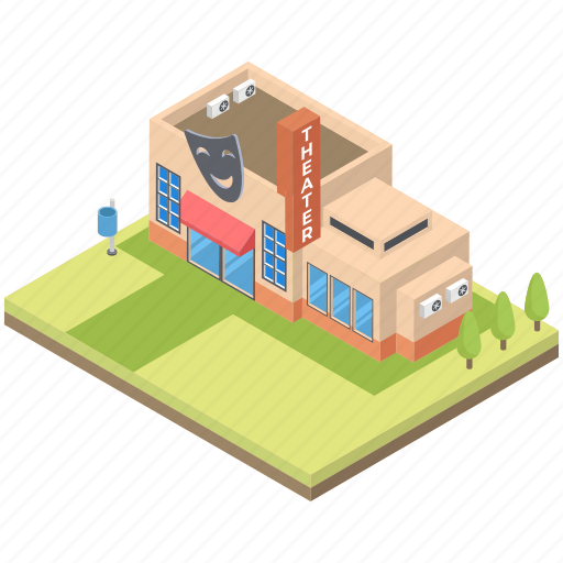 Apartments, building, building block, film theatre building, office block, residential flat icon - Download on Iconfinder