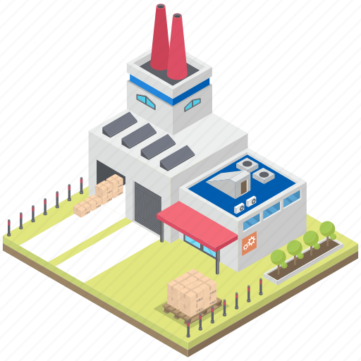 Cooling tower, factory, nuclear factory, nuclear plant, power plant, power station, powerhouse icon - Download on Iconfinder
