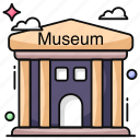 museum, library, column building, architecture, structure