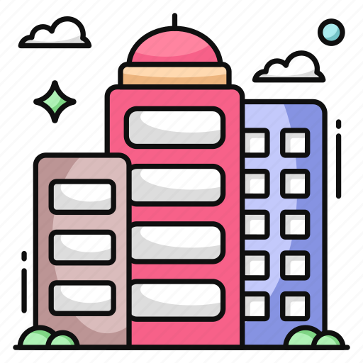 Building, architecture, real estate, property, commercial building icon - Download on Iconfinder