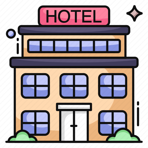 Hotel, motel, inn, building, architecture icon - Download on Iconfinder