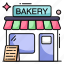 bakery shop, bakery store, outlet, marketplace, building 