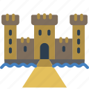 architecture, building, buildings, castle, moat