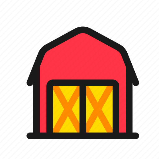 Barn, farm, ranch, farmer, agriculture, building, livestock icon - Download on Iconfinder