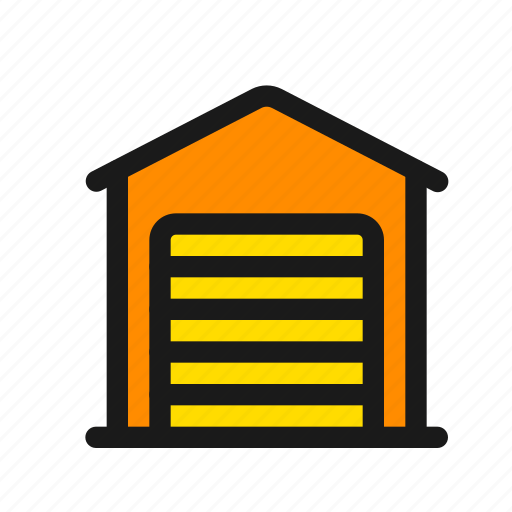 Garage, warehouse, store, distribution, fulfillment, center, building icon - Download on Iconfinder