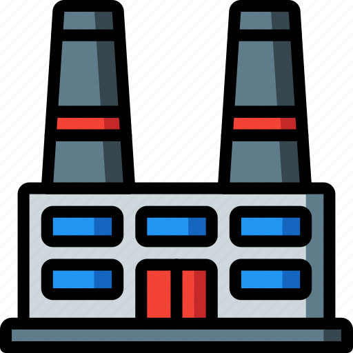 Architecture, building, buildings, factory, power, station icon - Download on Iconfinder