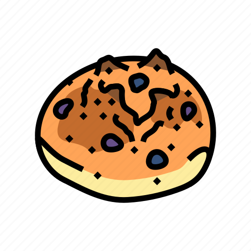 Raisin, bun, food, meal, bread, snack icon - Download on Iconfinder