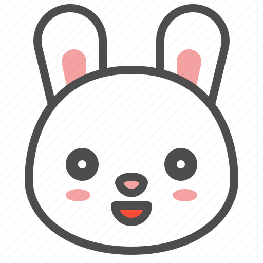 Animal, avatar, bunny, emoji, rabbit, smile icon - Download on Iconfinder