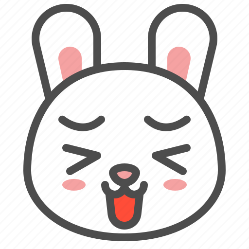Animal, avatar, bunny, emoji, rabbit, wink icon - Download on Iconfinder
