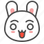 animal, avatar, bunny, emoji, rabbit, shocked 