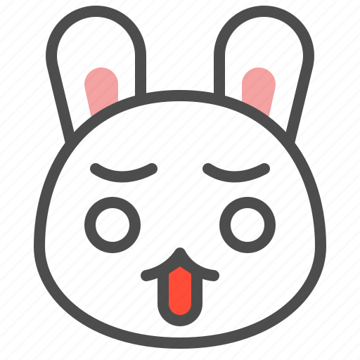 Animal, avatar, bunny, emoji, rabbit, surprised icon - Download on Iconfinder
