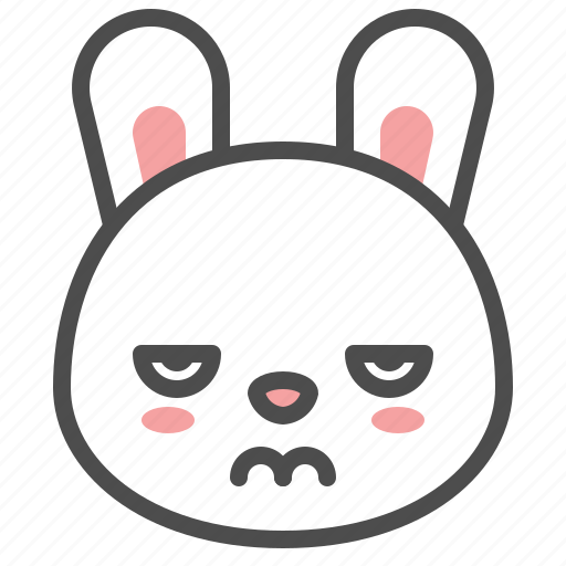Angry, animal, avatar, bunny, emoji, rabbit icon - Download on Iconfinder