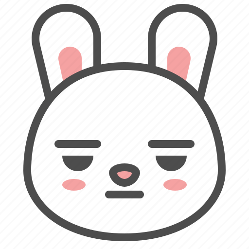 Animal, avatar, bored, bunny, emoji, rabbit icon - Download on Iconfinder