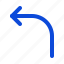 arrow, direction, left 