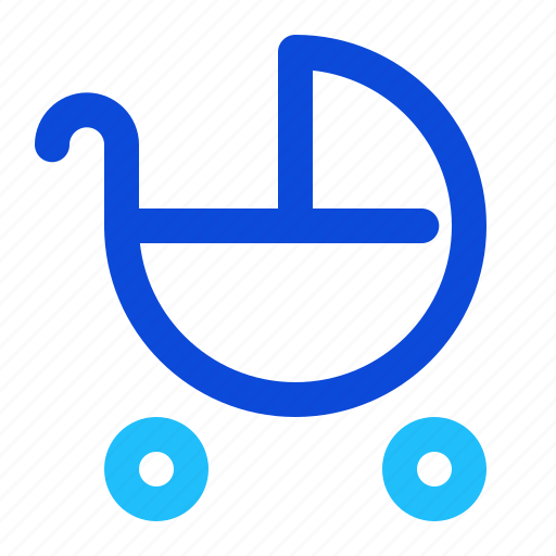 Trolley, carriage, stroller, buggy icon - Download on Iconfinder