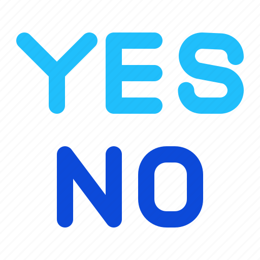Yes, no, choice, select icon - Download on Iconfinder