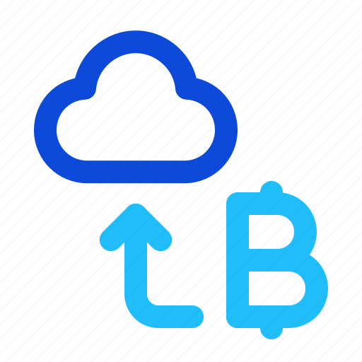 Cloud, digital, cryptocurrency, upload icon - Download on Iconfinder