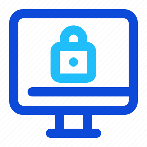 Computer, lock, private icon - Download on Iconfinder
