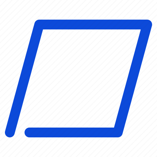Parallelogram, shape icon - Download on Iconfinder