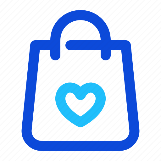 Shopping, bag, heart, favourite icon - Download on Iconfinder