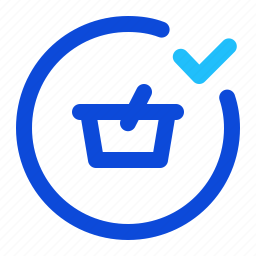 Basket, shopping, done, complete, cart icon - Download on Iconfinder