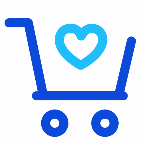 Shopping, cart, heart, wish, list icon - Download on Iconfinder