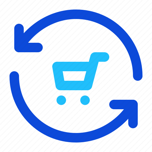 Shopping, cart, refresh, update icon - Download on Iconfinder