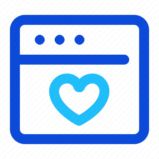 Webpage, favourite, heart icon - Download on Iconfinder