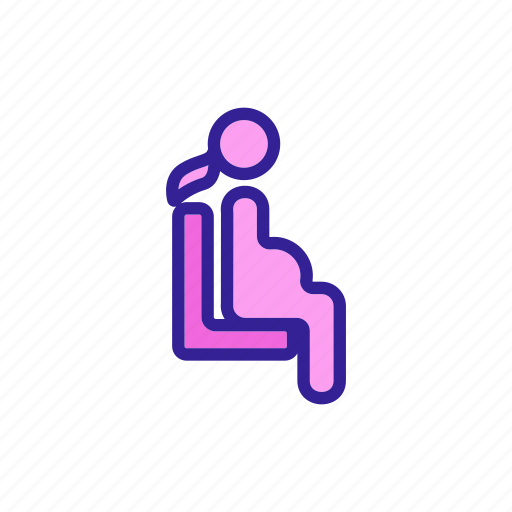 Bus, crossed, pregnant, prevent, sitting, travel, woman icon - Download on Iconfinder