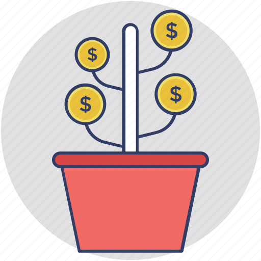 Assets, dollar plant, finance, investment, money icon - Download on Iconfinder